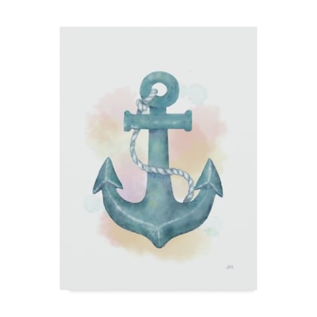 Jade Reynolds 'Watercolor Anchor' Canvas Art,18x24